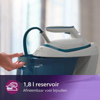 Philips PerfectCare 6000 Series Generator Pary, Silny wyrzut Pary, Gwarancja braku przypaleń, Kompaktowy Design, 1,8L Odłączany Zbiornik na Wodę, Stopa SteamGlide Advanced (PSG6064/80)
